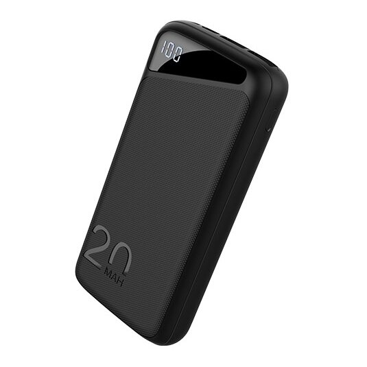 Power bank, 20Ah, 3.7V, Micro/Type-C jungtys, Max išėjimo galia 22.5W, juodas 1