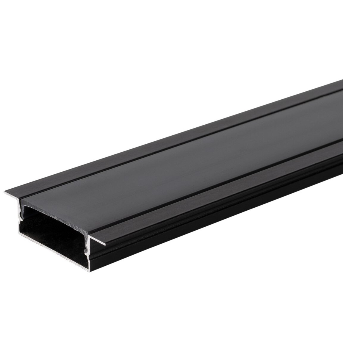 Profile For LED Strip, Black, Black Cover, 41x10mm Profile For LED Strip, Black, Black Cover, 41x10mm