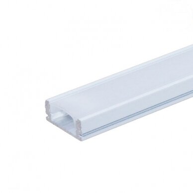 Profilis LED juostai, paviršinis, baltas, baltas dangtelis, 17.4x7x12.4mm 1