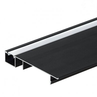 Profile For LED Strip, Black, for Floor Profile For LED Strip, Black, for Floor
