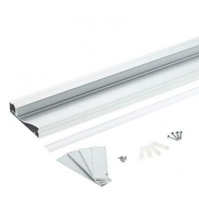Profile For LED Strip, Silver Metal Oxide, for Floor 3