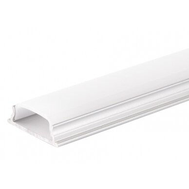Profile For LED Strip, Silver, White Cover, 18*6mm Profile For LED Strip, Silver, White Cover, 18*6mm