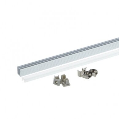 Profile For LED Strip, Silver, White Cover, 7.8x9mm 5 Profile For LED Strip, Silver, White Cover, 7.8x9mm 5