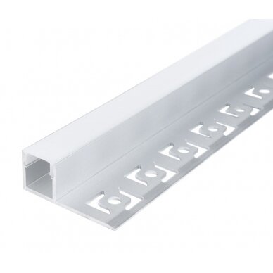 Profile For LED Strip, Gray, White Cover, 32.3x13.3mm
