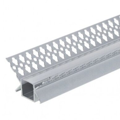 Profile For LED Strip, Built In, Gray, White Cover, 48x28mm 4