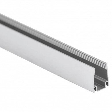 Profile for LED Strip, Silver, White Cover, 29.8x20mm Profile for LED Strip, Silver, White Cover, 29.8x20mm