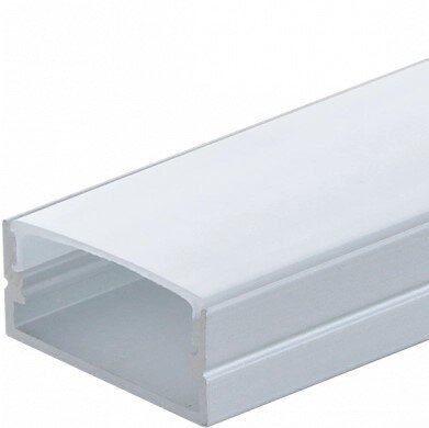 Profile For LED Strip, Gray, White Cover, 23.5x10x21.5mm 1