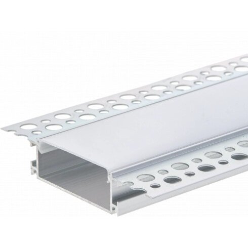 Profile For LED Strip, Silver, White Cover, 50x20mm 3