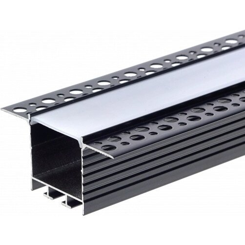 Profile For LED Strip, Black, White Cover, 7.8x9mm 3 Profile For LED Strip, Black, White Cover, 7.8x9mm 3