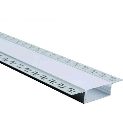 Profile For LED Strip, Silver, White Cover Profile For LED Strip, Silver, White Cover