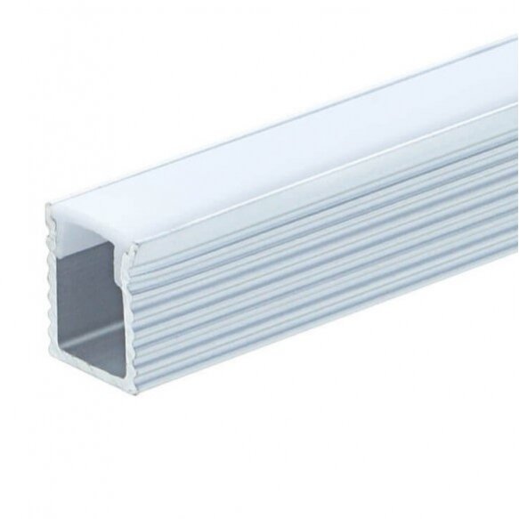 Profile For LED Strip, Silver, White Cover, 7.8x9mm 4 Profile For LED Strip, Silver, White Cover, 7.8x9mm 4