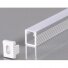 Profile For LED Strip, Silver, White Cover, 7.8x9mm Profile For LED Strip, Silver, White Cover, 7.8x9mm