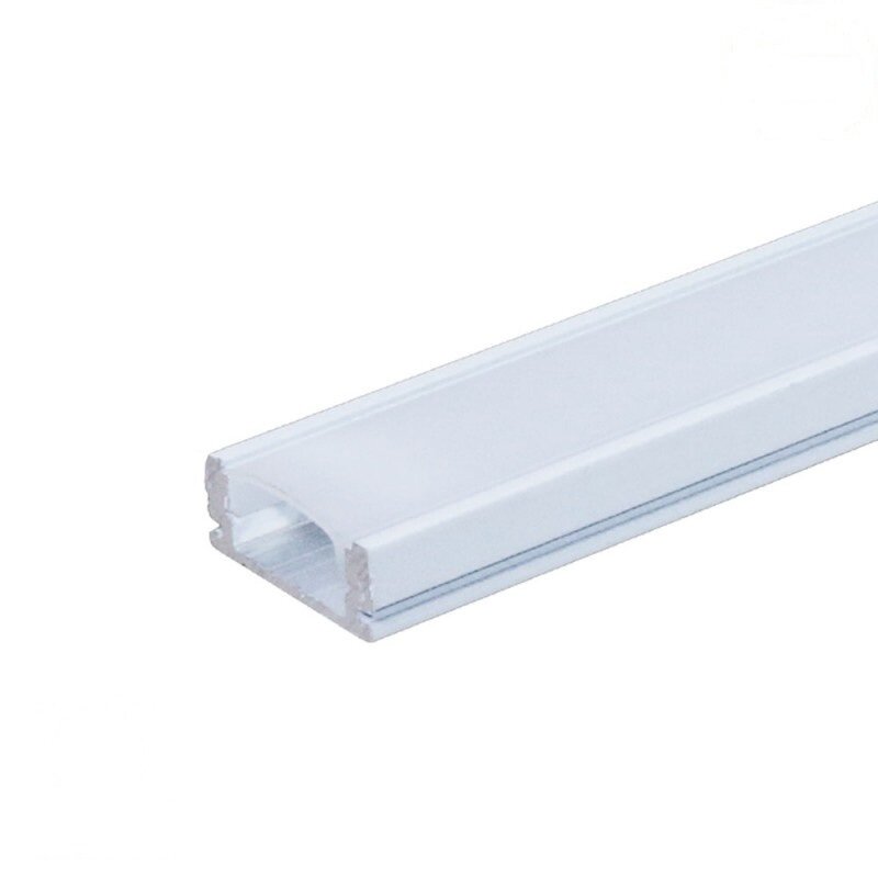 Profilis LED juostai, paviršinis, baltas, baltas dangtelis, 17.4x7x12.4mm 1
