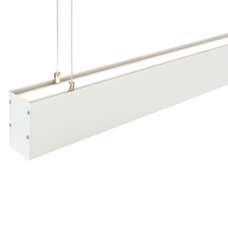 Profilis LED juostai, pakabinamas, baltas, baltas dangtelis 4 Profilis LED juostai, pakabinamas, baltas, baltas dangtelis 4