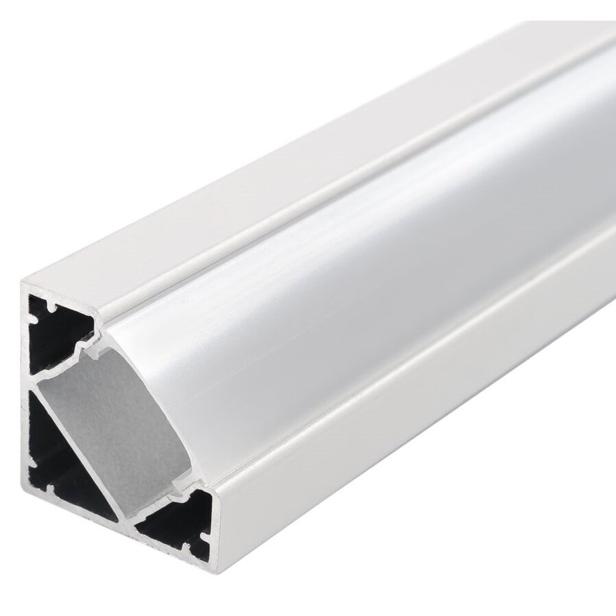 Profile For LED Strip, White, White Cover, 19x19mm
