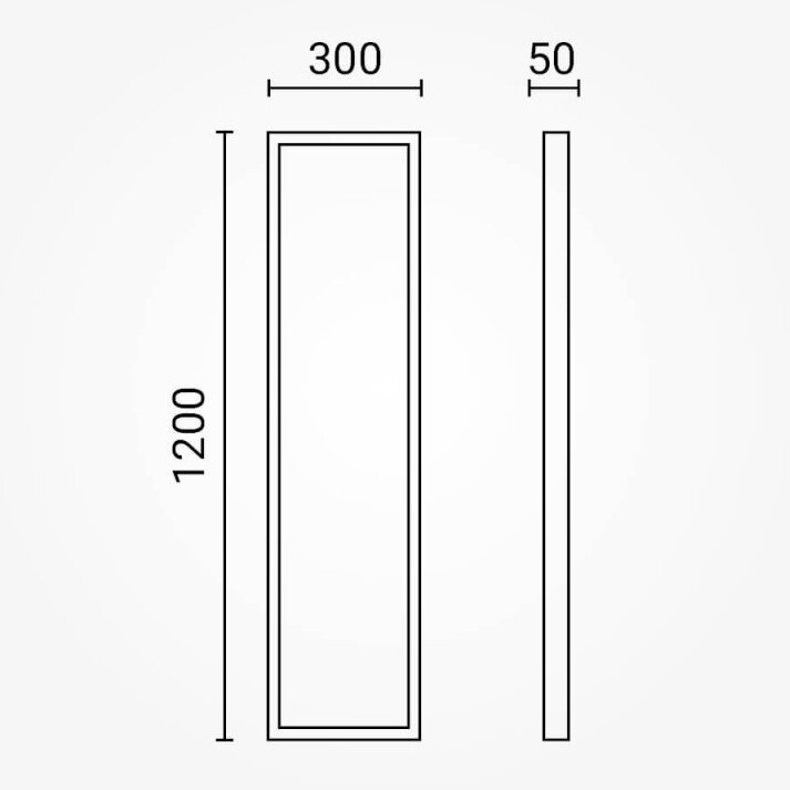 Frame For LED Panel 120x30 1