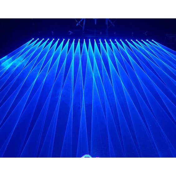 RGB skanuojančių lazerių sija, 12W 2