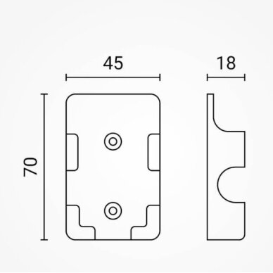 Wall Mounted Holder For Remote Control, Black 3