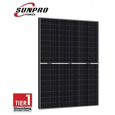 SunPro Monocrystalline Solar PV Module, 450Wp, Bi-Facial, N-Type, Topcon, Black Frame SunPro Monocrystalline Solar PV Module, 450Wp, Bi-Facial, N-Type, Topcon, Black Frame
