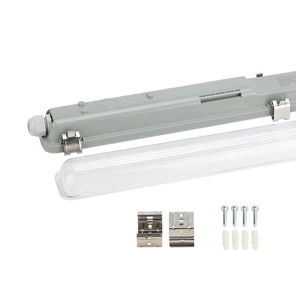 Fixture One Side Power LED Tube, T8, 1x150cm, IP65, SS Clips 1
