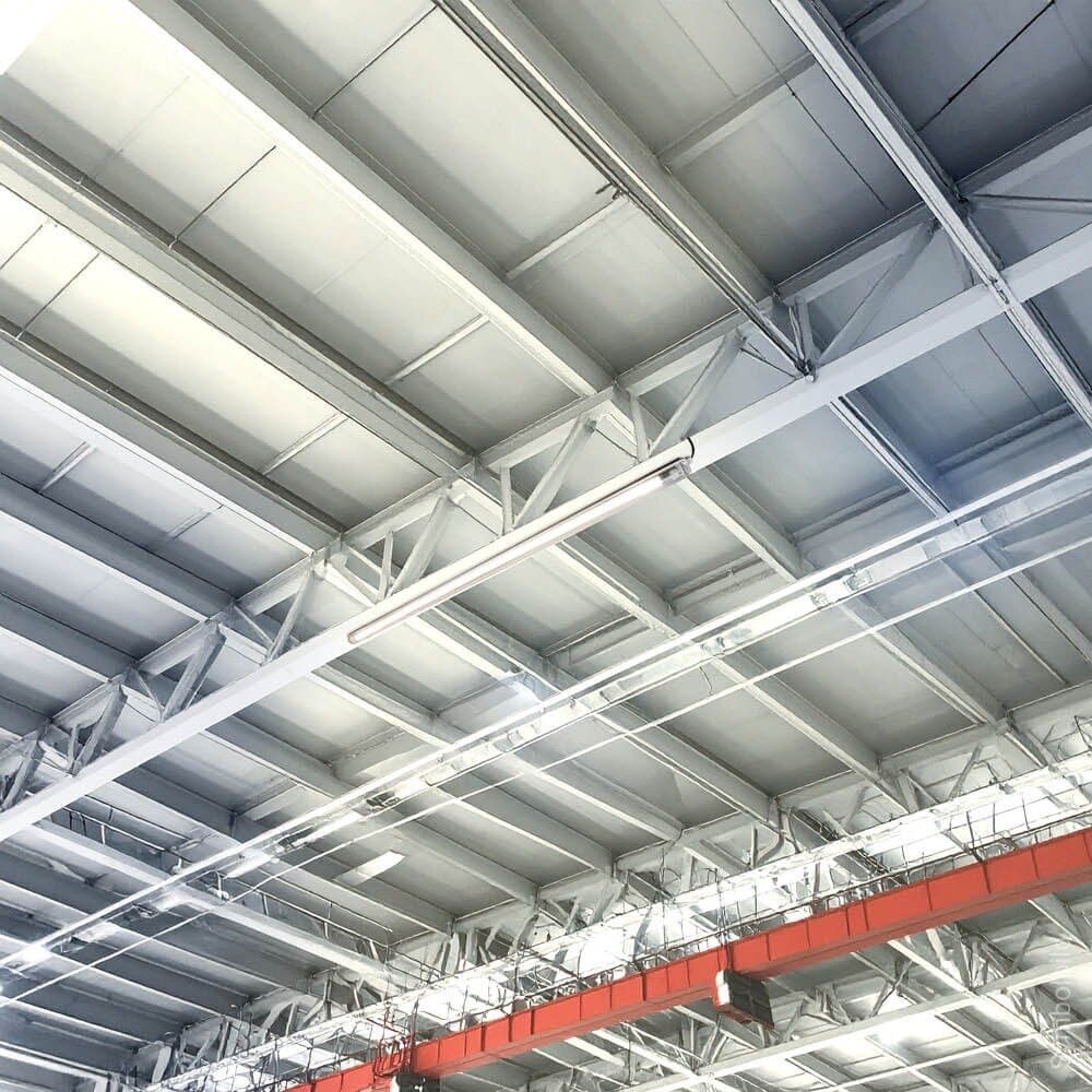 Fixture One Side Power LED Tube, T8, 1x150cm, IP65, SS Clips 3