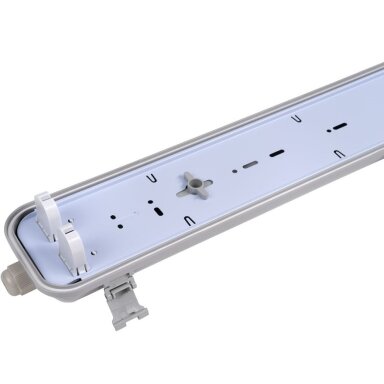 Šviestuvas T8 LED lempai 2*60cm su vieno galo maitinimu
