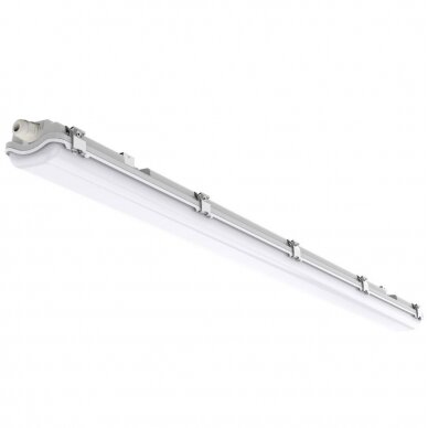 Fixture One Side Power LED Tube, T8, 2x150cm, IP65, SS Clips