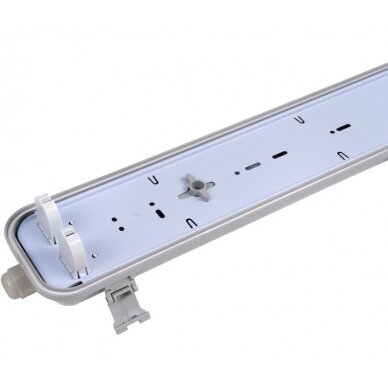 Fixture For 1 Side Power LED Tube T8, 2*60cm 1
