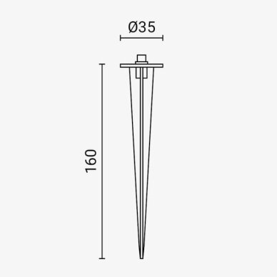 Šviestuvo smaigas, 160mm 2
