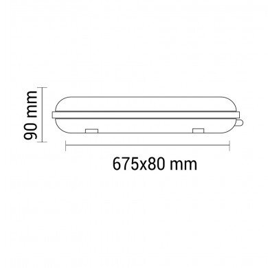Šviestuvas T8 LED lempai 1*60cm su vieno galo maitinimu 3