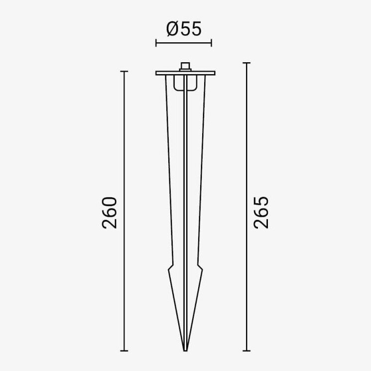 Floodlight Spike, 210mm 1