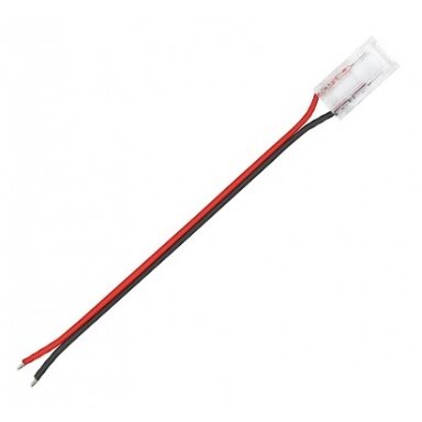 Tiesus užspaudžiamas sujungimas su laidu LED COB juostai 10mm