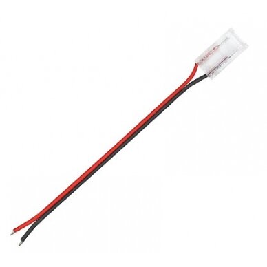 Tiesus užspaudžiamas sujungimas su laidu LED COB juostai 5mm Tiesus užspaudžiamas sujungimas su laidu LED COB juostai 5mm