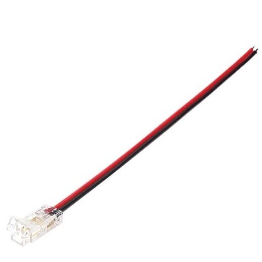 Tiesus užspaudžiamas sujungimas su laidu LED COB juostai 5mm 1