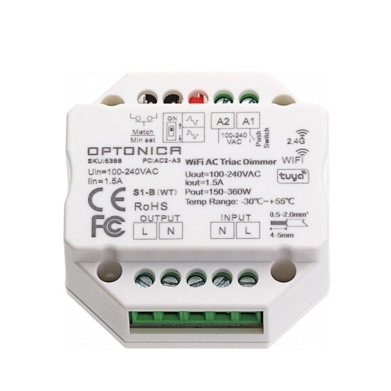 TRIAC Dimmer, AC100-240V, 1.5A, Remote Control 3