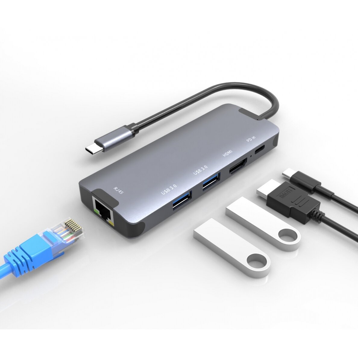 Type-C Hub, 5in1 2
