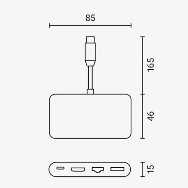 Type-C daliklis, 4in1 4