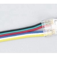 Fasten Connector with One End Wire for 10mm COB RGB LED Strip