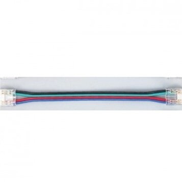 Užspaudžiama 2-jų galų jungtis su laidu COB RGB 10mm LED juostai