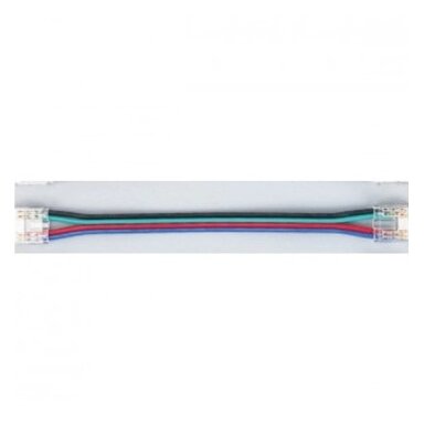 Užspaudžiama 2-jų galų jungtis su laidu COB RGB 10mm LED juostai