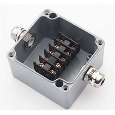 Waterproof Aluminium Box Terminal Block, IP68, Junction Box, 2 Terminals