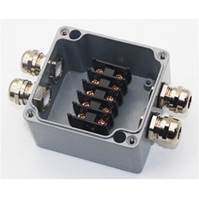 Waterproof Aluminium Box Terminal Block, IP68, Junction Box, 4 Terminals