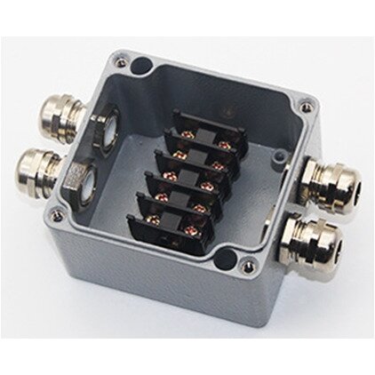 Waterproof Aluminium Box Terminal Block, IP68, Junction Box, 4 Terminals