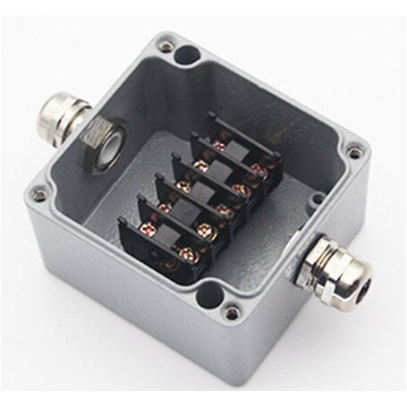 Waterproof Aluminium Box Terminal Block, IP68, Junction Box, 2 Terminals