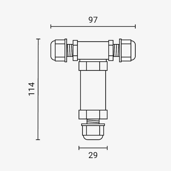 Waterproof Box Terminal Block, IP68, T Terminal 3