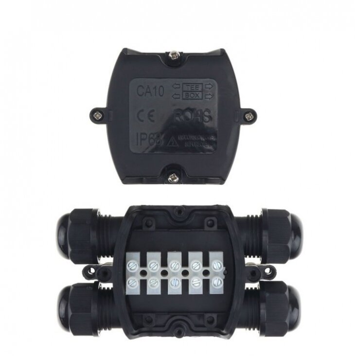 Waterproof Box Terminal Block, IP68, Splitter Box, 4 Terminals 2