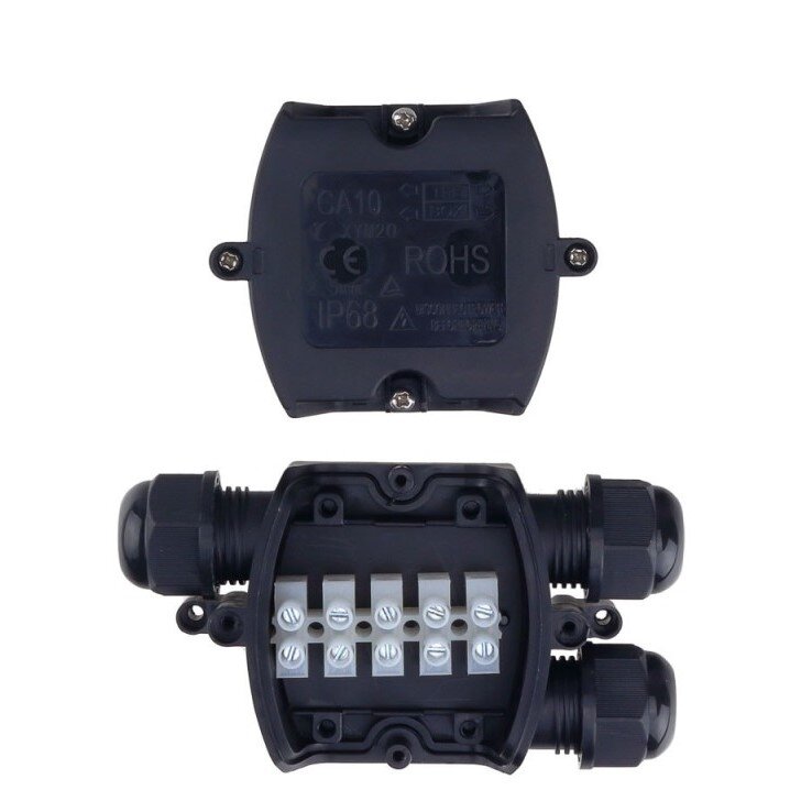 Waterproof Box Terminal Block, IP68, Splitter Box, 3 Terminals 2