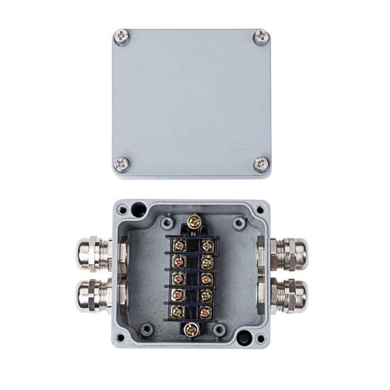 Waterproof Aluminium Box Terminal Block, IP68, Junction Box, 4 Terminals 1