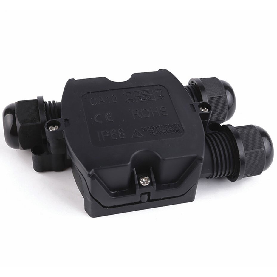 Waterproof Box Terminal Block, IP68, Splitter Box, 3 Terminals