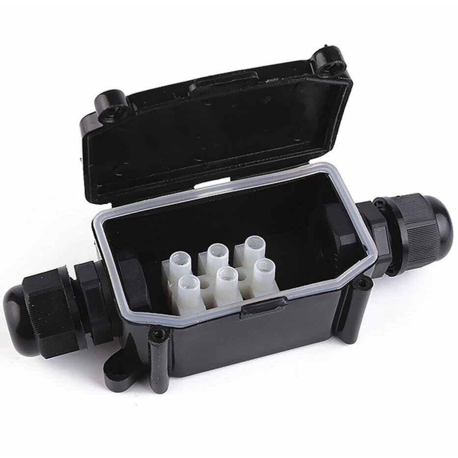 Waterproof Box Terminal Block, IP68, Junction Box, 2 Terminals